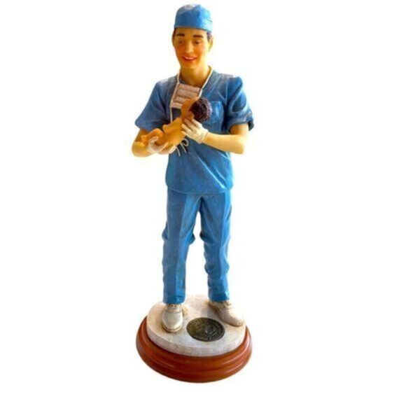 Other - Vintage Millennium Masters of Miracles OB/GYN MD Holding Newborn Limited Edition